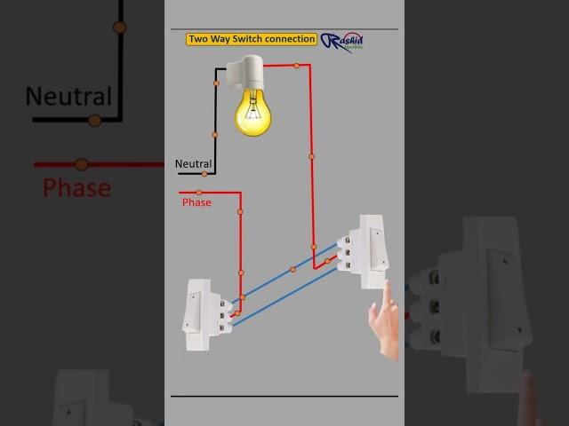 Two Way Switch connection  #shortsvideo #shorts