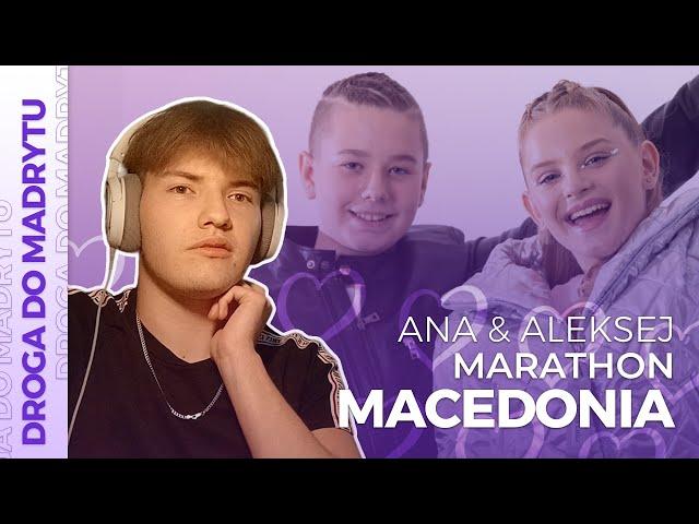 Misja Eurowizja: Droga do Madrytu | MACEDONIA PÓŁNOCNA | Ana & Aleksej - Marathon | REAKCJA #11