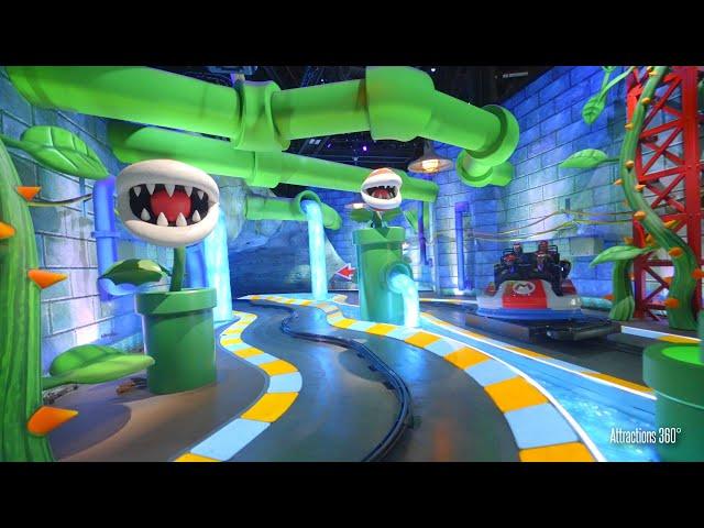 Mario Kart Dark Ride at Universal Studios Hollywood | Without & W/ AR Glasses | Super Nintendo World