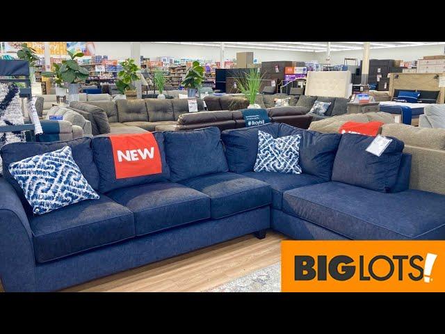 BIG LOTS FURNITURE SOFAS COUCHES ARMCHAIRS TABLES BEDS SHOP WITH ME SHOPPING STORE WALK THROUGH