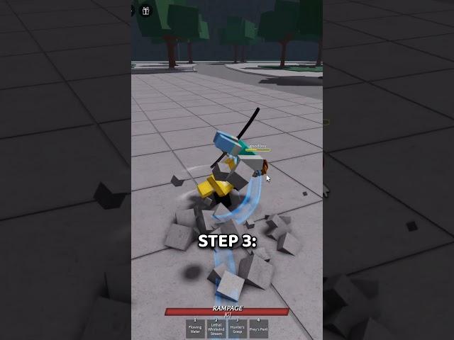 Easy Combo for new players #roblox #thestrongestbattlegrounds #shorts