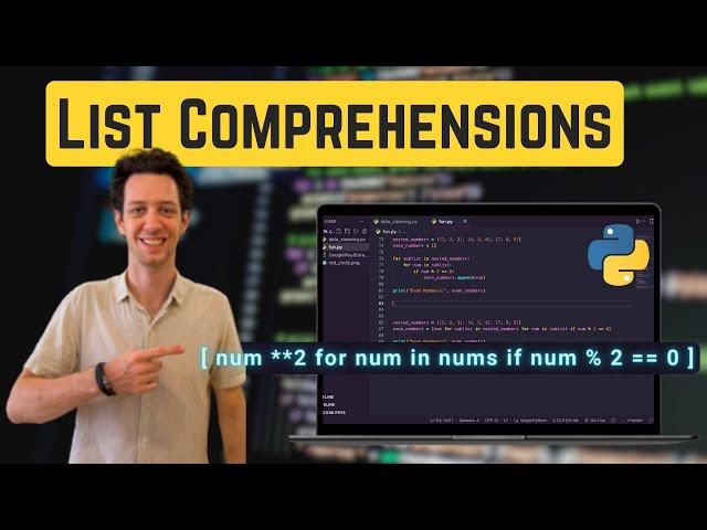 List Comprehensions in Python in less than 15 Minutes | Code with Josh