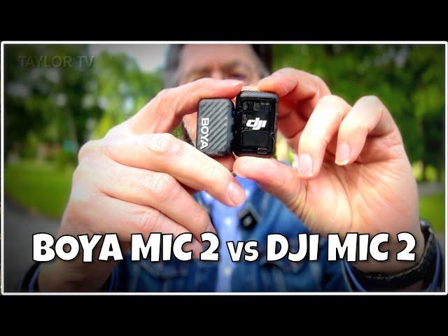 Two Wireless Mics Comparison - The BOYA Mic 2 & The DJI Mic 2