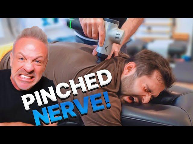 EXTREMELY PAINFUL Pinched Nerve ~ Gets INSTANT RELIEF from Chiropractic!