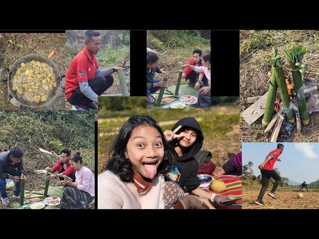 bam picnic shi iing new year 2025 |  family | #picnic #junglecooking #newyear2025