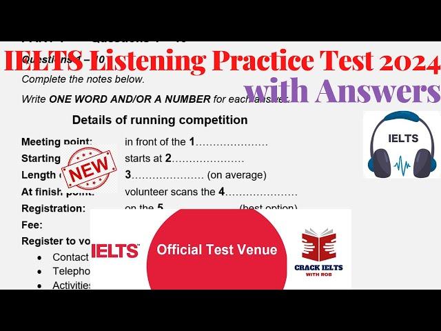 IELTS Listening Practice Test 2024 with Answers | 11.03.2024