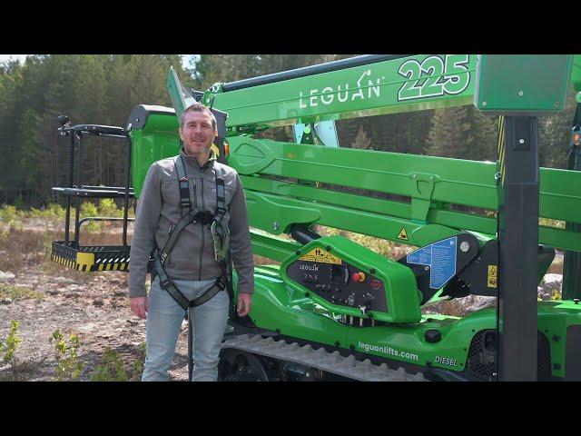 Walk Around with Leguan 225 Spider Lift - A Game-Changer for Tree Care, Construction, and Rentals