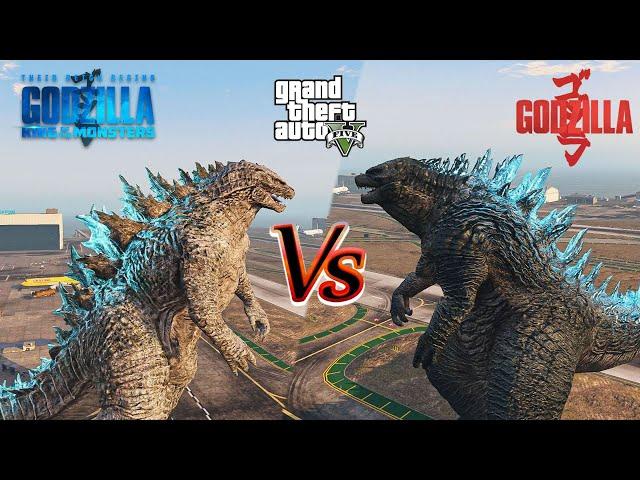 Godzilla 2021 Vs. Godzilla 2014 | King Godzilla - GTA 5