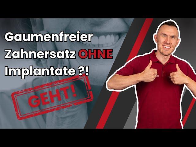 Die Teleskopprothese: Gaumenfreier Zahnersatz OHNE Implantate und Gaumenplatte für den Oberkiefer!