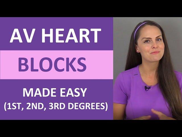 AV Heart Blocks EKG Interpretation Made Easy (1st, 2nd, 3rd-Degree Comprehensive Review)