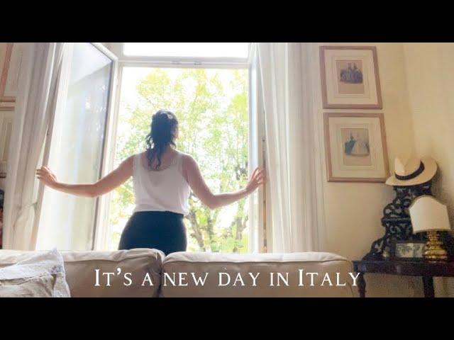 Slow living in Florence Italy - my calming morning routine 