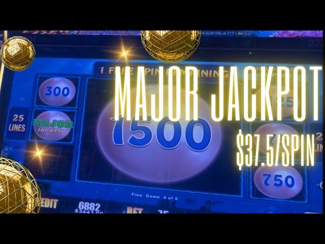 $37.5/SPIN.  MAJOR JACKPOT and shooting for GRAND! #handpay #jackpot #gamble #slots #casino #bigwin