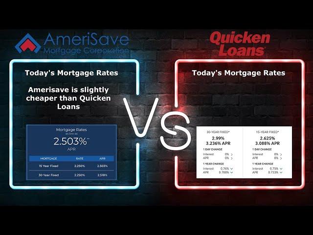 Quicken Loans vs AmeriSave Who Is BETTER - Comparing Mortgage Rates And More