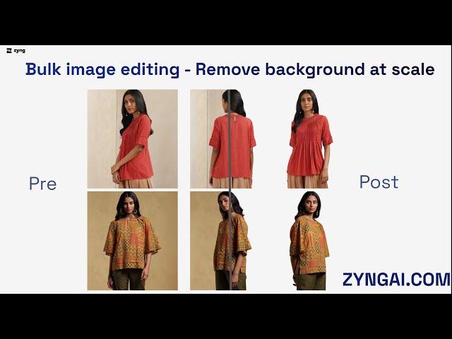 Bulk remove background using this AI tool -100 Free credits   ZYNG AI
