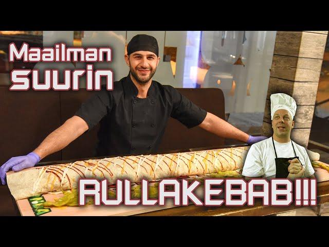 MAAILMAN SUURIN RULLAKEBAB! | Ravintola Royal Fusion Raisio feat. Chef Tittonen