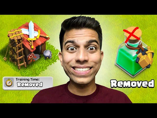 Training Time & Training Potion Removed from Clash of Clans