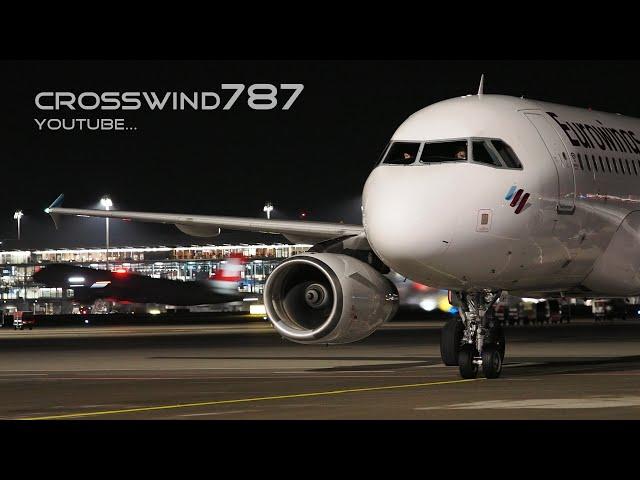 Airside Night Planespotting Zurich Airport 26.12.2024