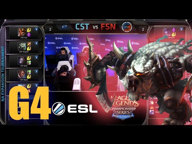 Team Coast vs Team Fusion | Game 4 Round 2 NA LCS Expansion Tournament | CST vs FSN G4 60FPS