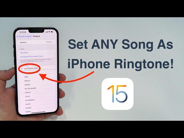 (2022) How to set ANY Song as iPhone Ringtone - Free and No Computer!