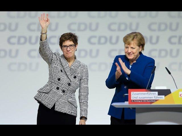 'Mini-Merkel' AKK wins race to succeed German chancellor as leader of ruling Christian Democrats