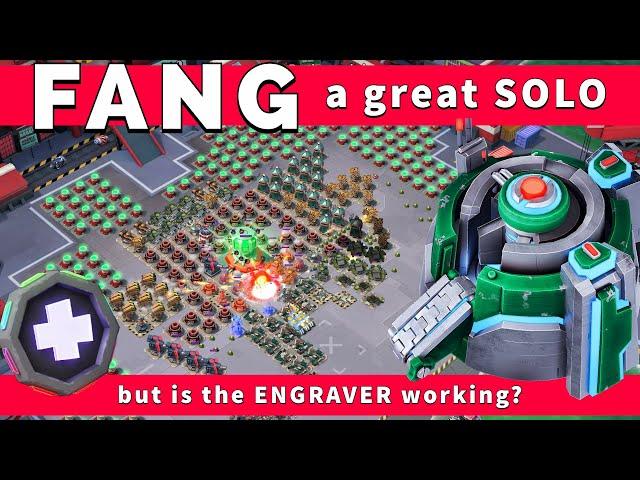 Rainmakers on FANG solo + testing ENGRAVER - BOOM BEACH gameplay/operation attack strategy/tips