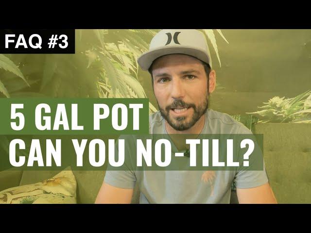 BuildASoil: CAN YOU NO TILL A 5 GALLON POT? (Season 3, FAQ 3)