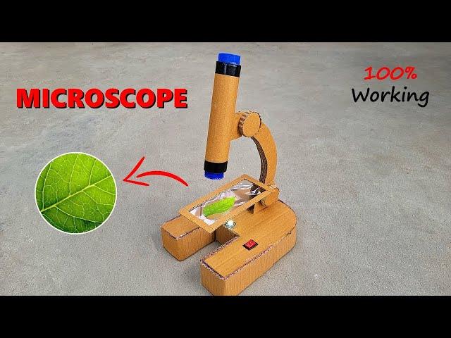 How to make Microscope with cardboard | Science project 2024