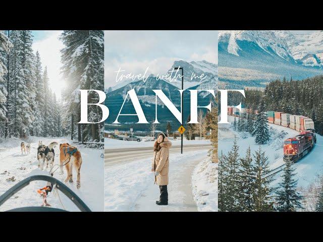 TRAVEL VLOG | 冬天的Banff 美得像天堂？！狗狗雪橇太夢幻～在路易斯湖上溜冰️絕對是人生清單之一！[附景點]