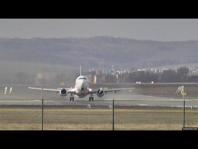 Brno Airport LKTB take-off