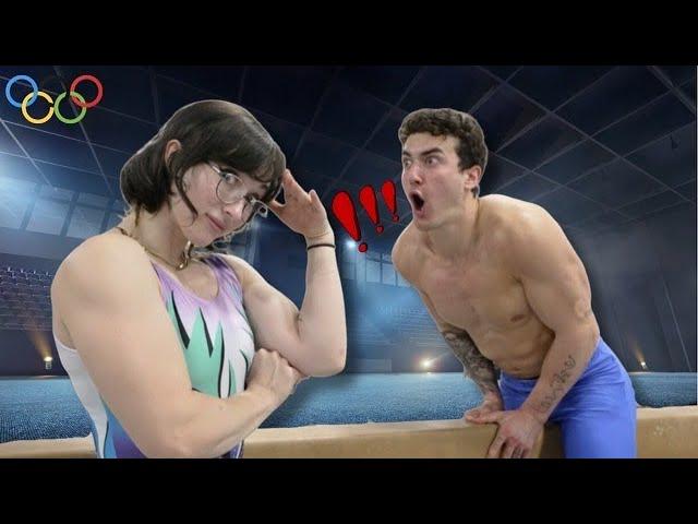 Non-Gymnasts try WOMEN's gymnastics | Lean Beef Patty ft. Jesse James West