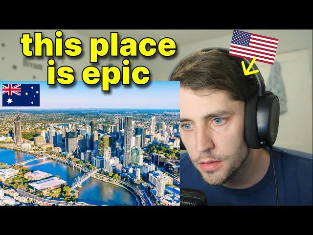 American reacts to Brisbane, Australia