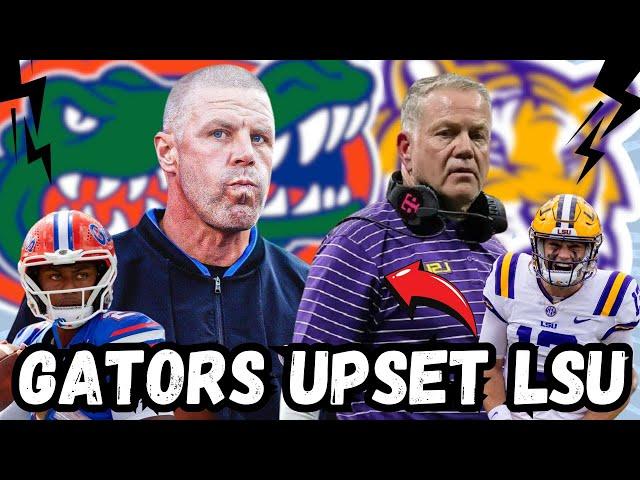 GATORS UPSET LSU - LIVE REACTION HUGE WIN