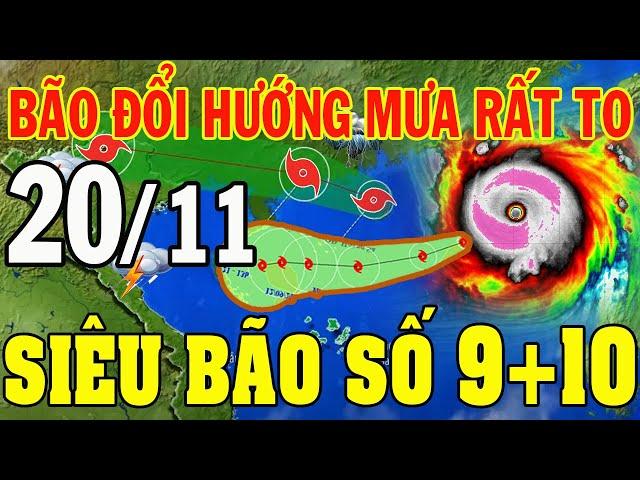 Tin bão mới nhất | Dự báo thời tiết hôm nay và ngày mai 20/11/2024 | dự báo thời tiết 3 ngày tới