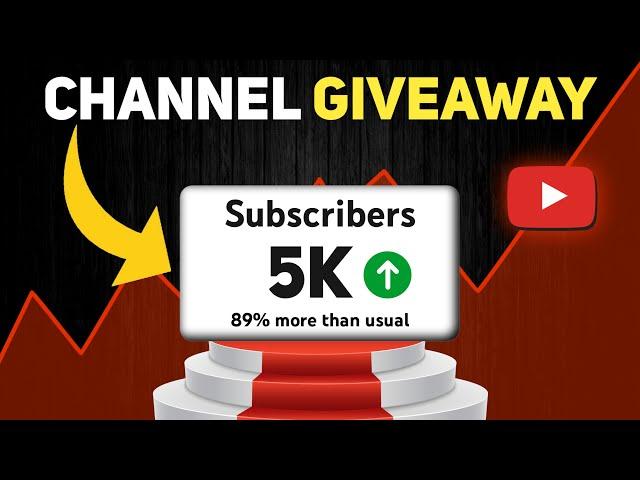 5k Subscribers YouTube channel giveaway! Participate Now