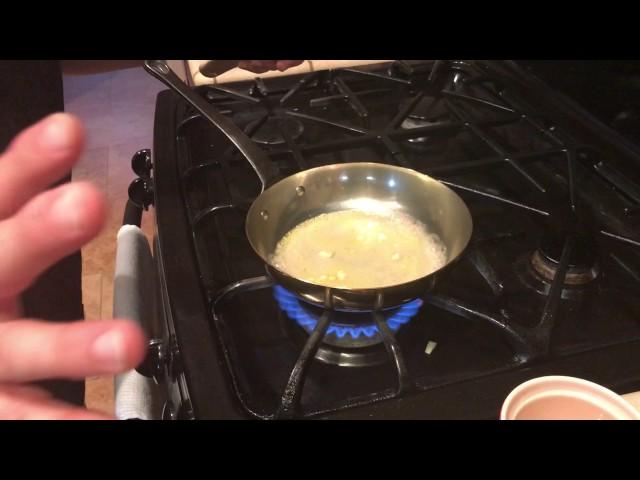 How to make an easy white wine lemon butter sauce in two minutes.