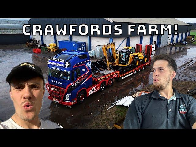 Delivering a JCB Loadall To Crawfords Farm!