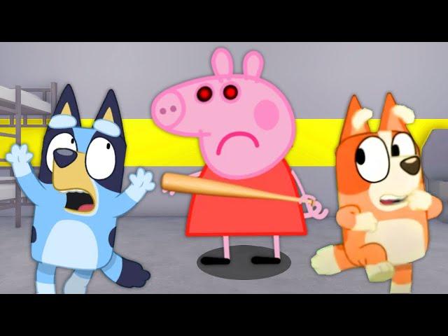 Bluey & Bingo Escape EVIL PEPPA PIG PRISON!