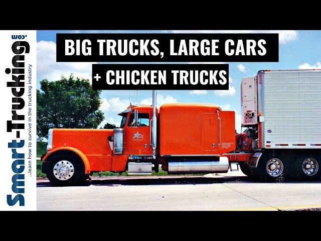 Big Trucks, Large Cars + Chicken Trucks (From the Glory Days of Trucking!)