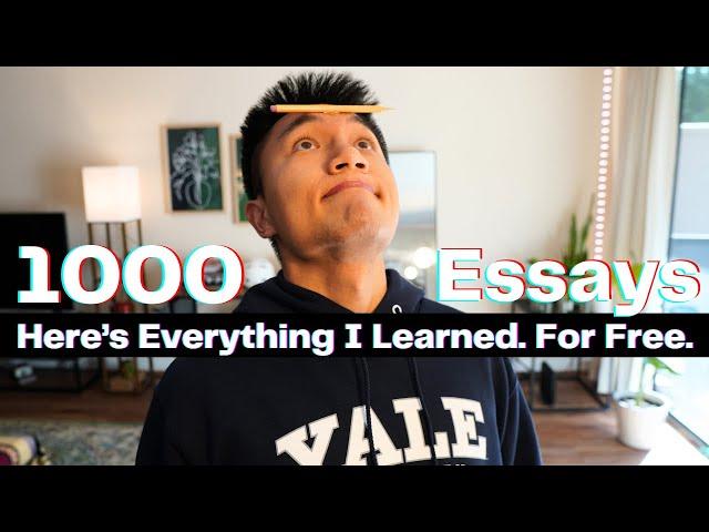 I Edited 1000 College Essays... Here's What Actually Works