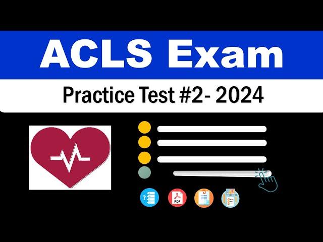 ACLS  Practice Test 2024 Part 2  20 Questions Answers AHA Advanced Cardiovascular Life Support