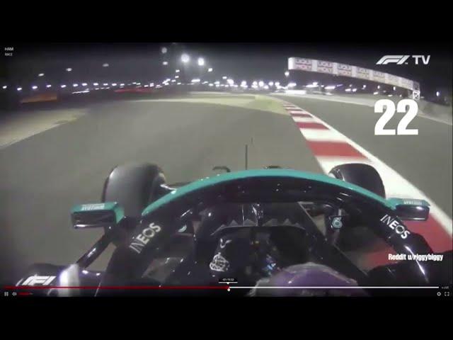 All Lewis Hamilton's off track limits during the 2021 F1 Bahrain GP (29 TIMES!)