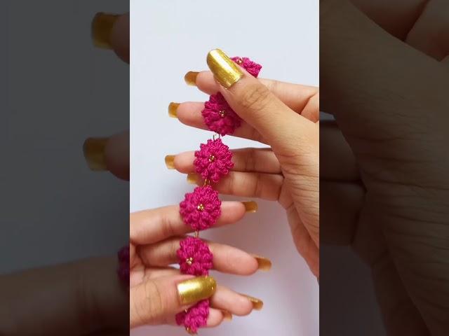 Beautiful Flower Bead Crochet Bracelet | Handmade DIY Jewelry Art