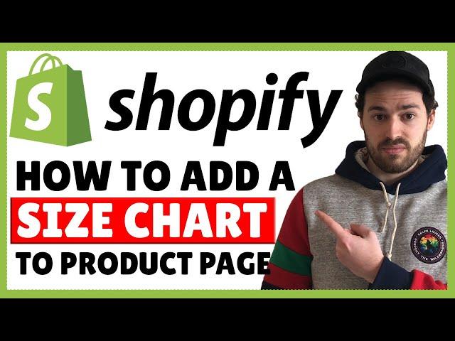 How To Add A Size Chart To Shopify Product Pages (Any Theme, No Apps!)