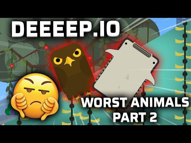 PLAYING WITH THE WORST ANIMALS IN THE GAME!!! (PART TWO) | Deeeep.io gameplay