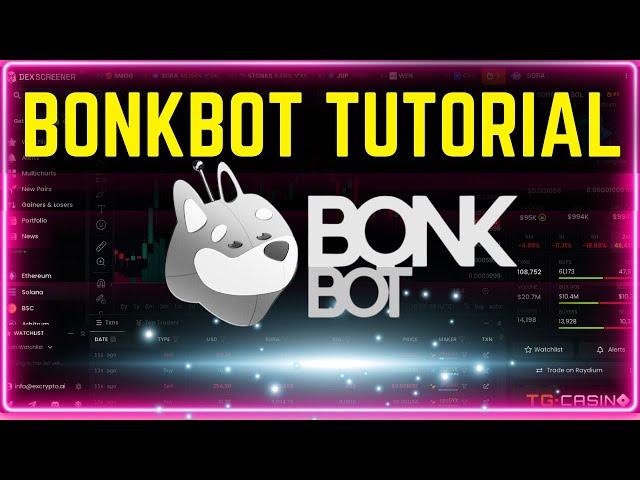 How To Use BONKBOT For Solana Memecoins [ADVANCED Tips & Tricks]