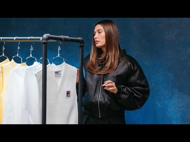 behind the scenes of my FILA x HAILEY collab collection