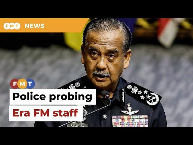 Police probing Era FM staff after controversial video