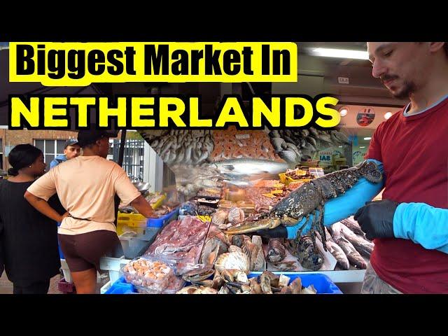Haagse Markt, The Hague Den Haag (Biggest Fish Market In Netherlands) 