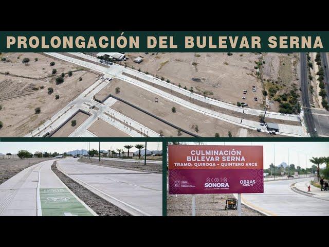 Inauguran la prolongación del bulevar Serna entre Quintero Arce y Quiroga