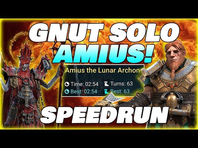 GNUT SOLO AMIUS! SPEEDRUN! RAID SHADOW LEGENDS